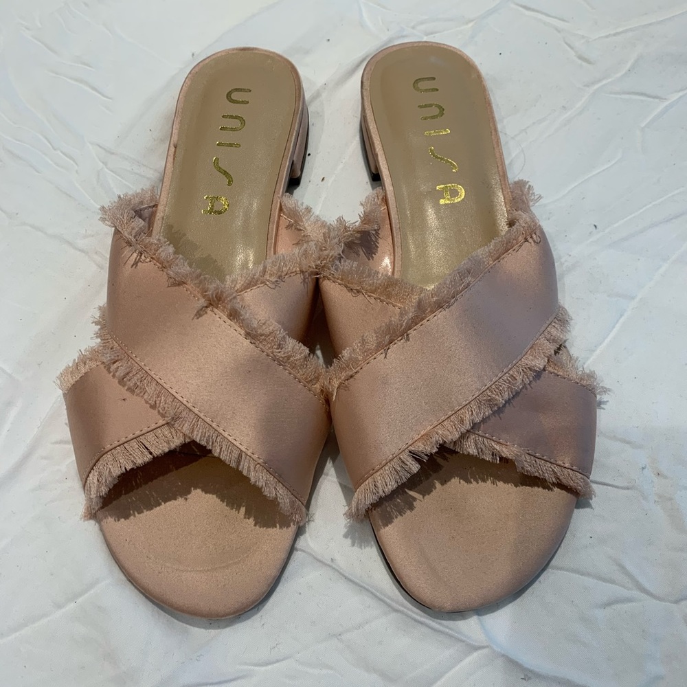 UNISA Light Pink Cross Sandals
